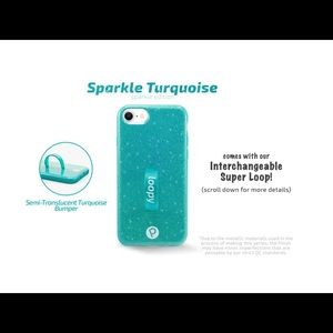 Sparkle Turquoise Loopy Case